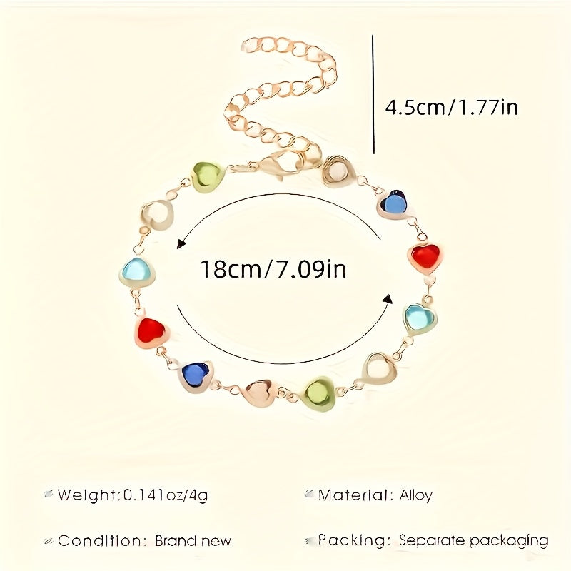 Bracelet Unique en Forme de Coeur