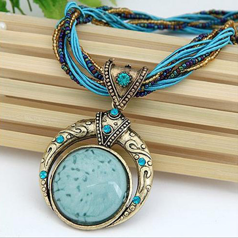 Collier Boho avec Pendentif