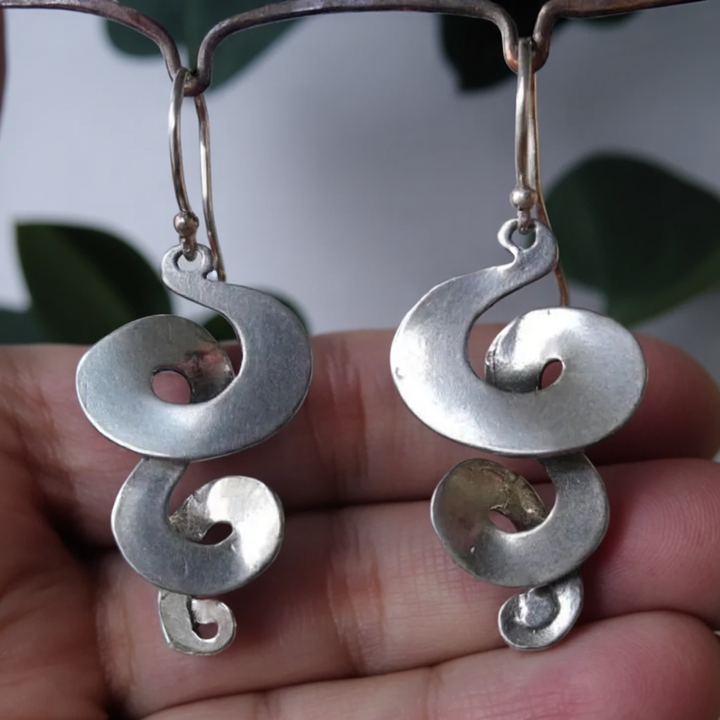 Boucles d'oreilles en argent Spiraloorbellen