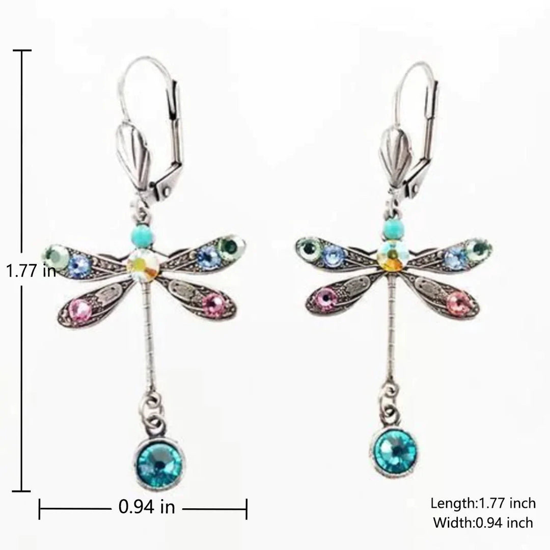 Élégantes Boucles d'Oreilles en Forme de Libellule