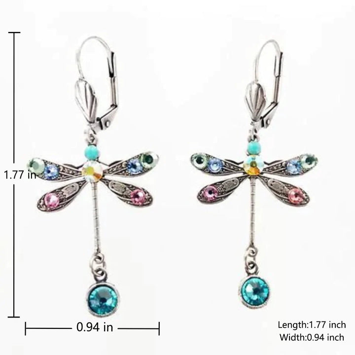 Élégantes Boucles d'Oreilles en Forme de Libellule