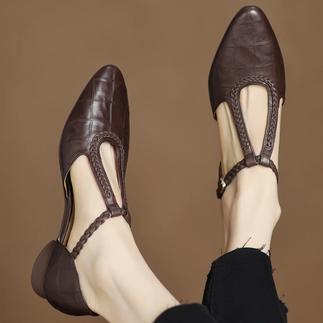 Mary Janes en cuir