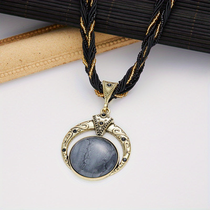 Collier Boho avec Pendentif