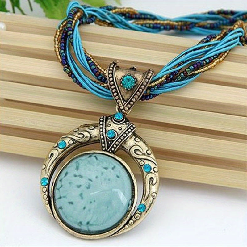 Collier Boho avec Pendentif