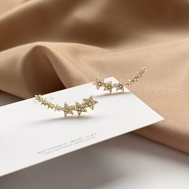 Boucles d'oreilles florales classiques