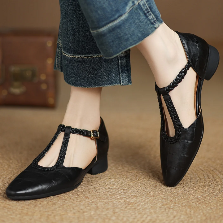 Mary Janes en cuir