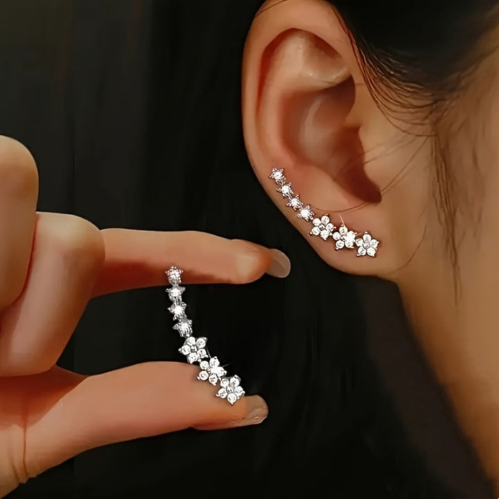 Boucles d'oreilles florales classiques