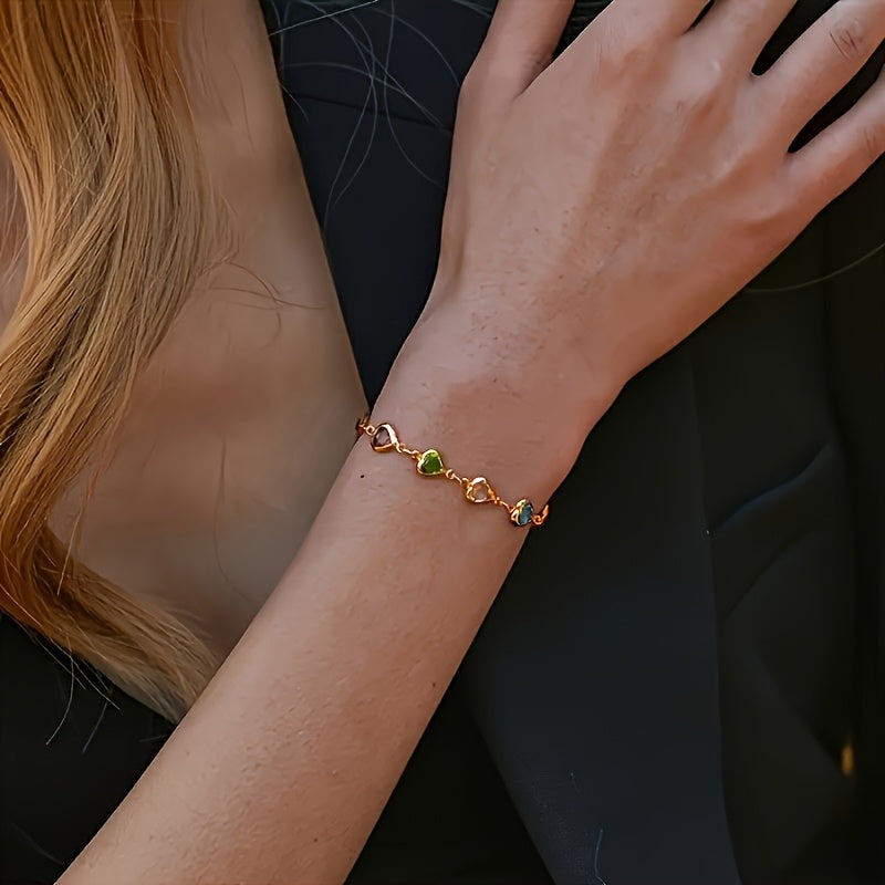Bracelet original en forme de cœur
