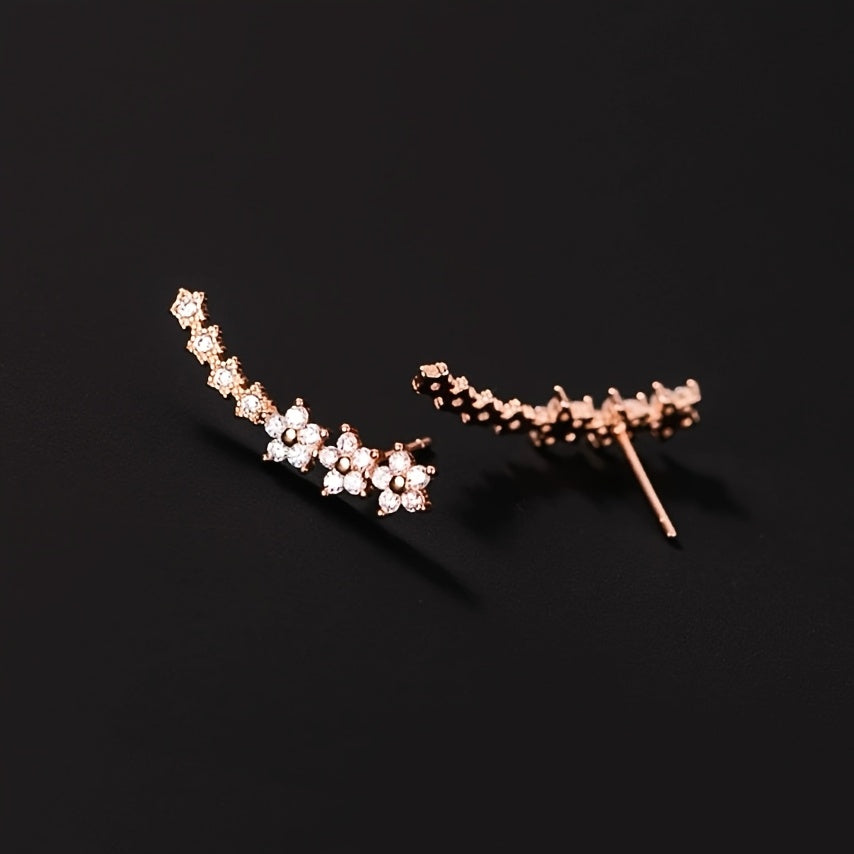 Boucles d'oreilles florales classiques