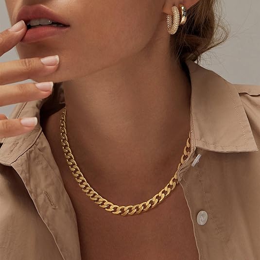 Collier Épais en Or 18 Carats