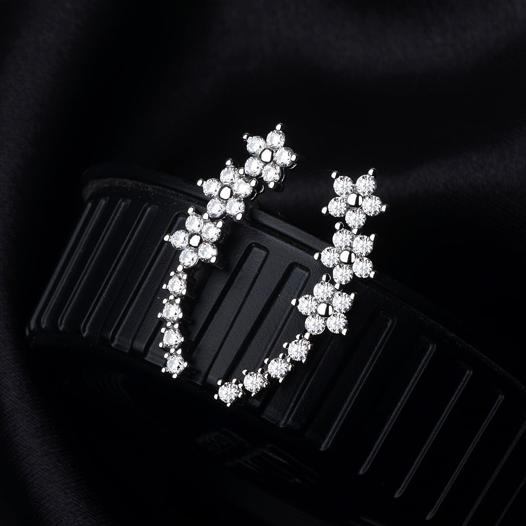 Boucles d'oreilles florales classiques