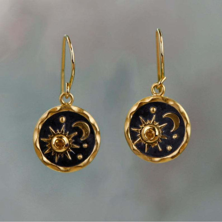 Boucles d'oreilles Boho Étoiles et Lune
