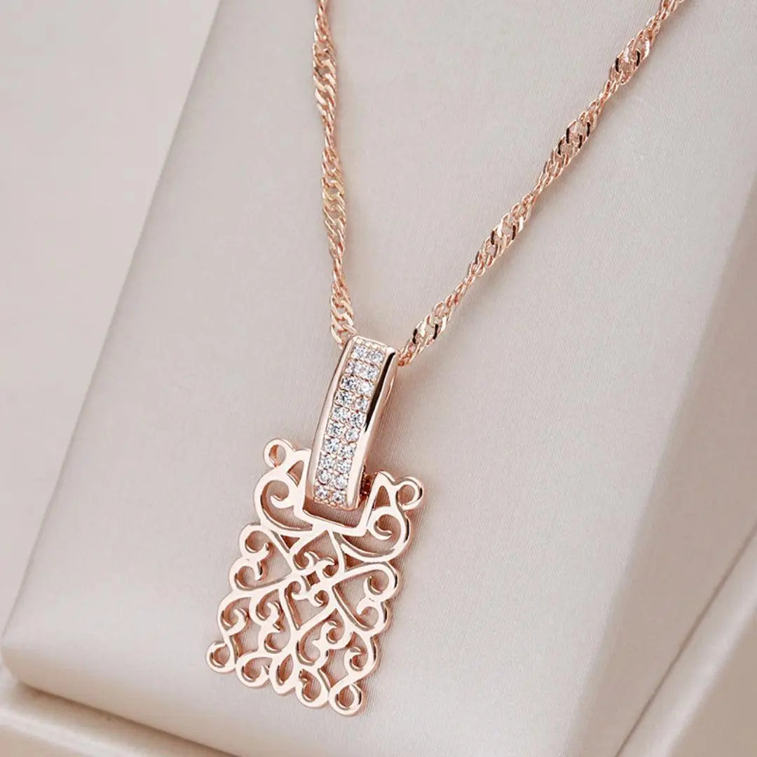 Collier en or raffiné avec motif mandala