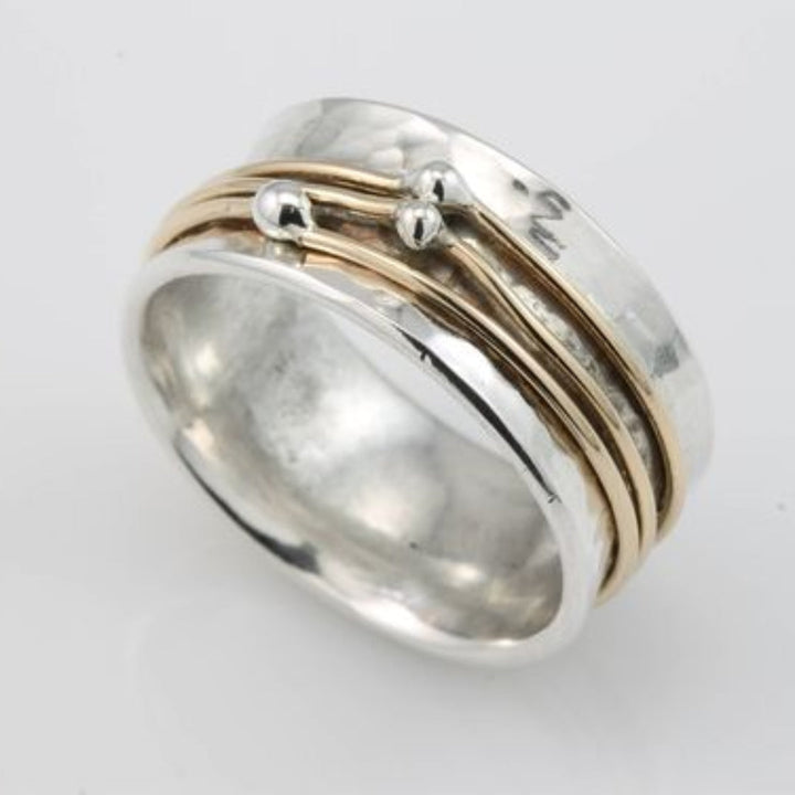 Shine - Bague Vintage en Argent Doré