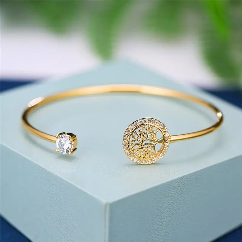 Bracelet Ajustable Arbre de Vie Éternel