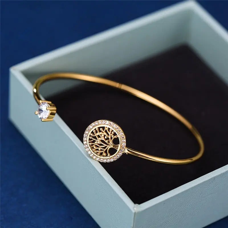 Bracelet Ajustable Arbre de Vie Éternel