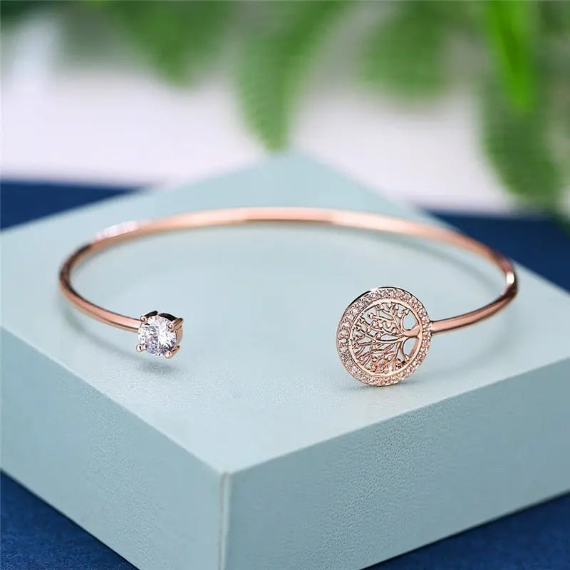 Bracelet Ajustable Arbre de Vie Éternel