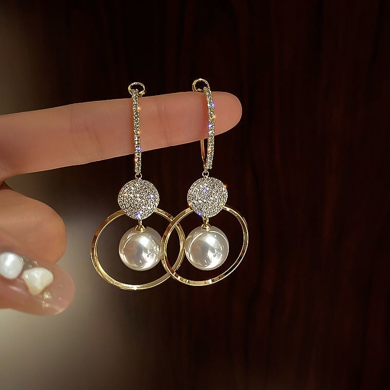 Boucles d'oreilles en perles cultivées de qualité supérieure