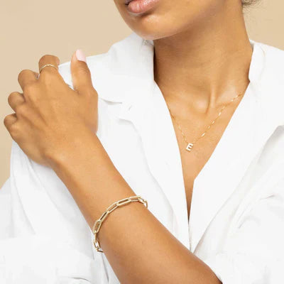 Collier Personnalisé avec Initiales - Lettre d'Amour