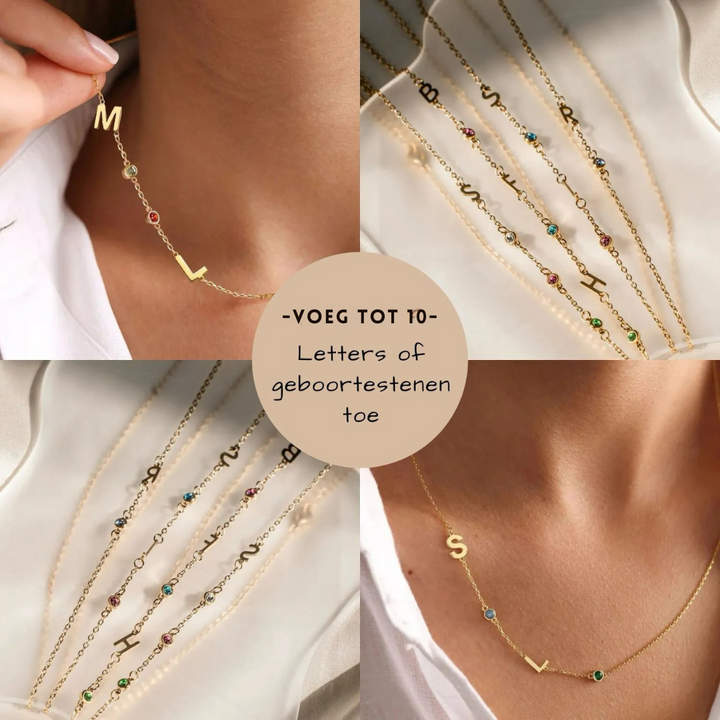 Collier personnalisé pour femmes avec gemme de naissance
