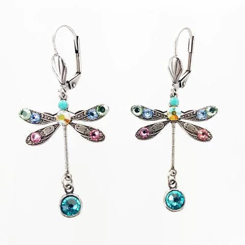 Élégantes Boucles d'Oreilles en Forme de Libellule