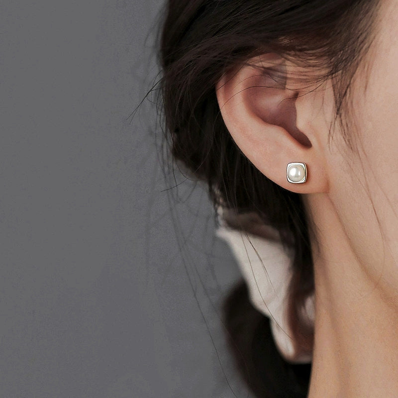 Boucles d'oreilles ornées de perles d'eau douce