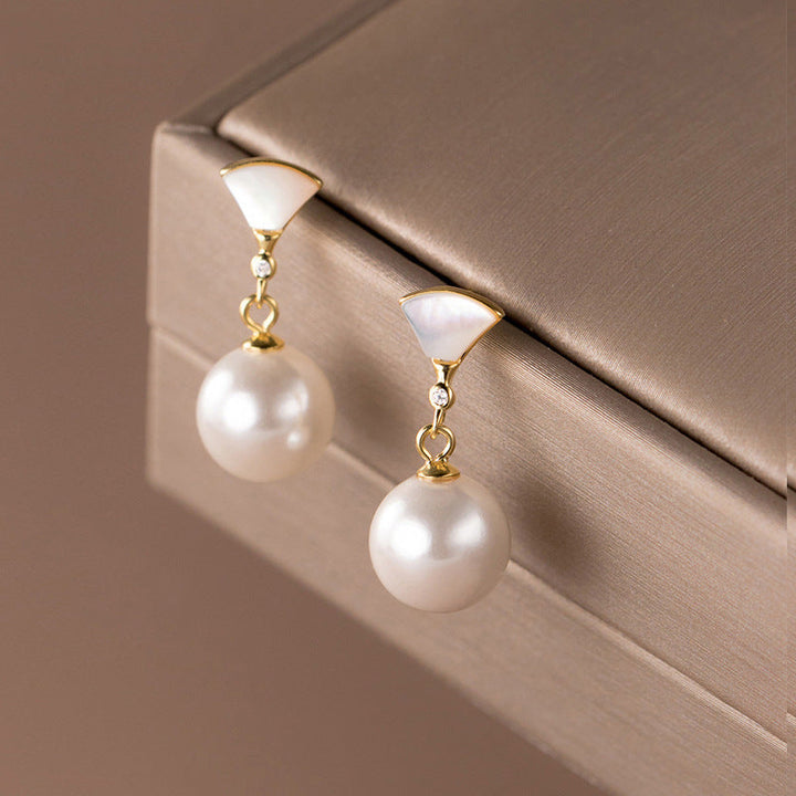 Élégantes Boucles d'Oreilles en Argent avec Perles