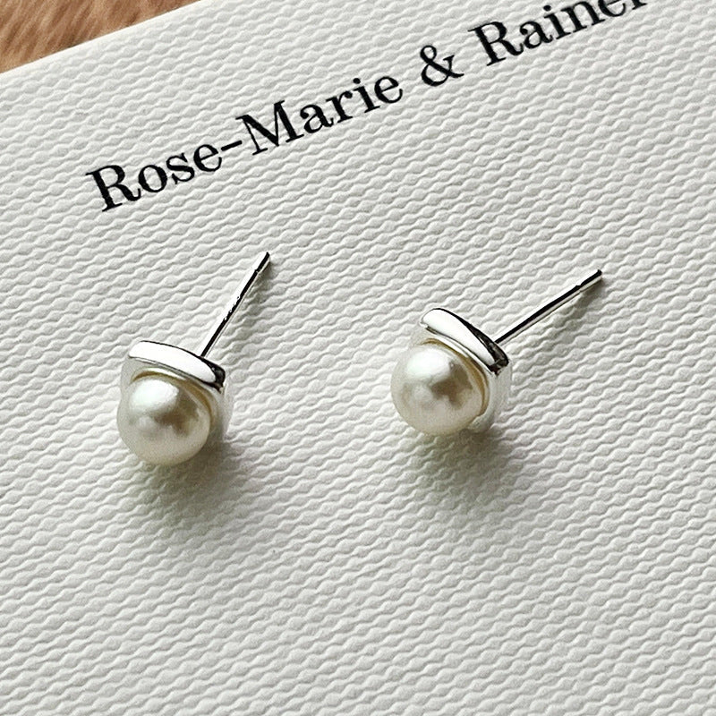 Boucles d'oreilles ornées de perles d'eau douce
