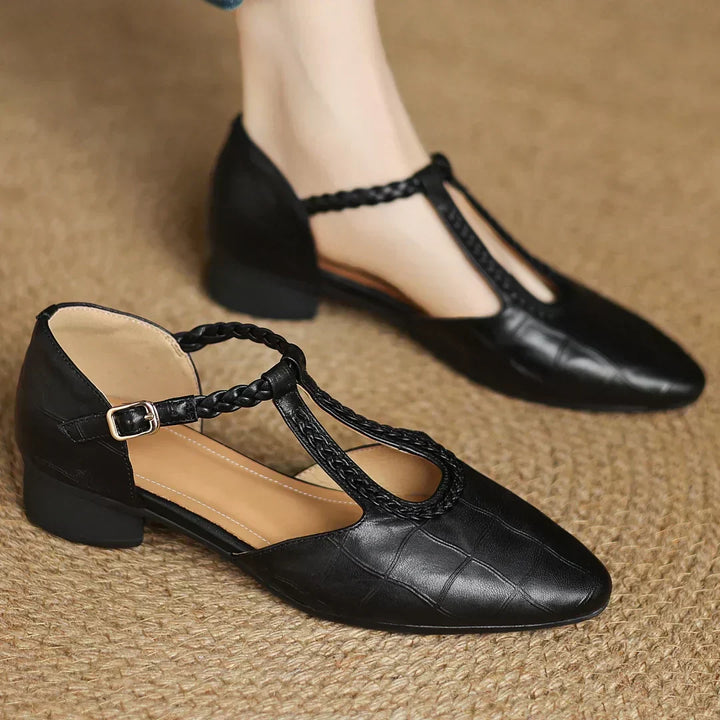 Mary Janes en cuir