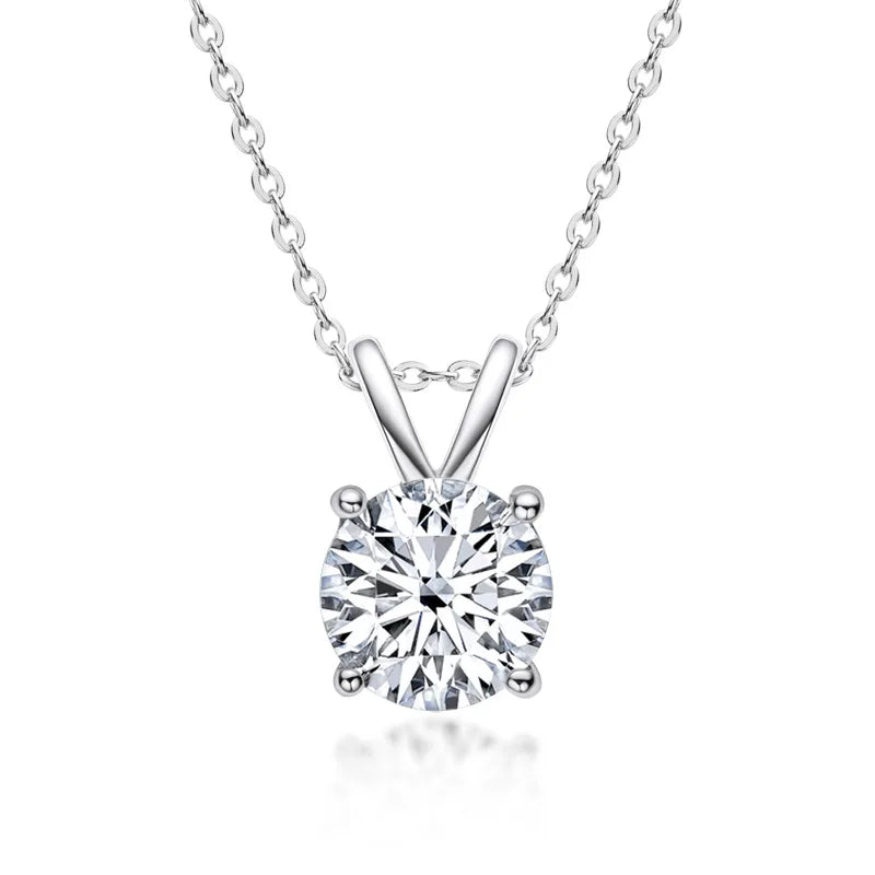 Collier en argent sterling avec moissanite - Edition limitée