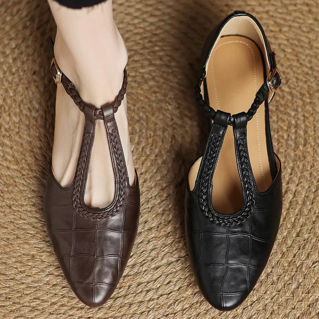 Mary Janes en cuir