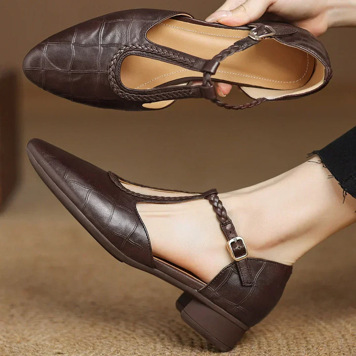 Mary Janes en cuir