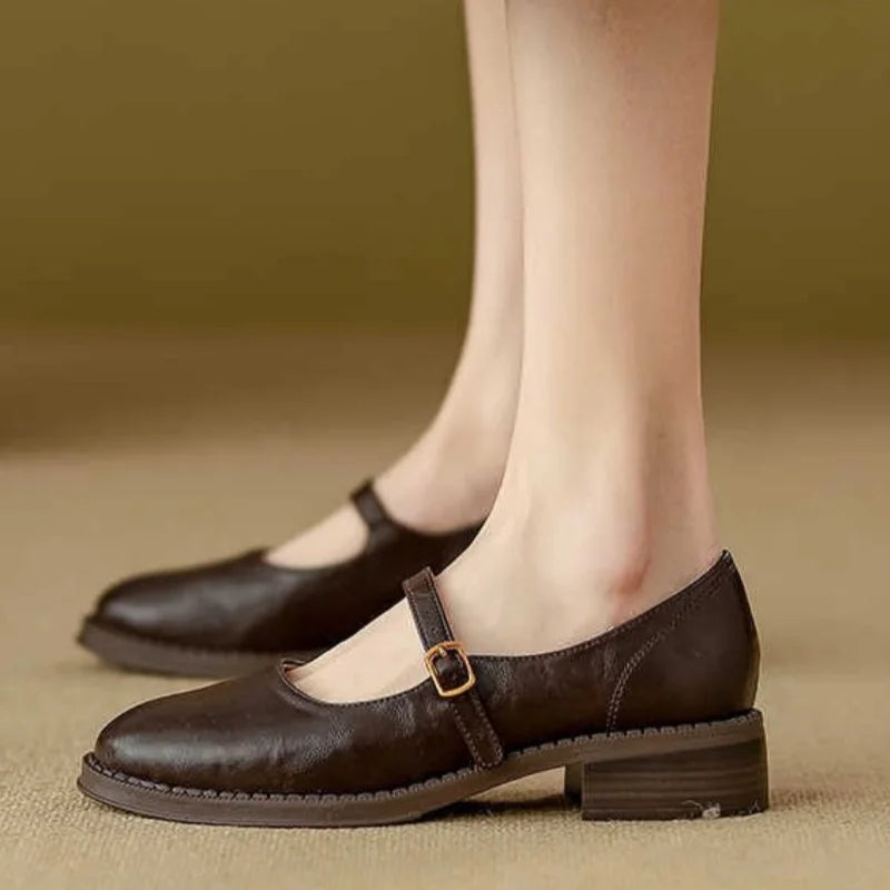 Mary Jane Classiques en Cuir
