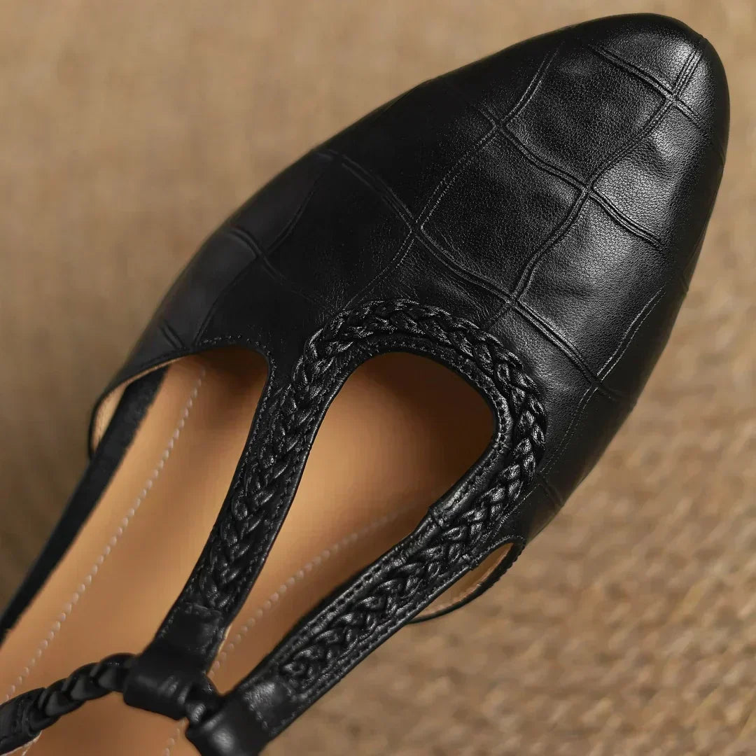 Mary Janes en cuir