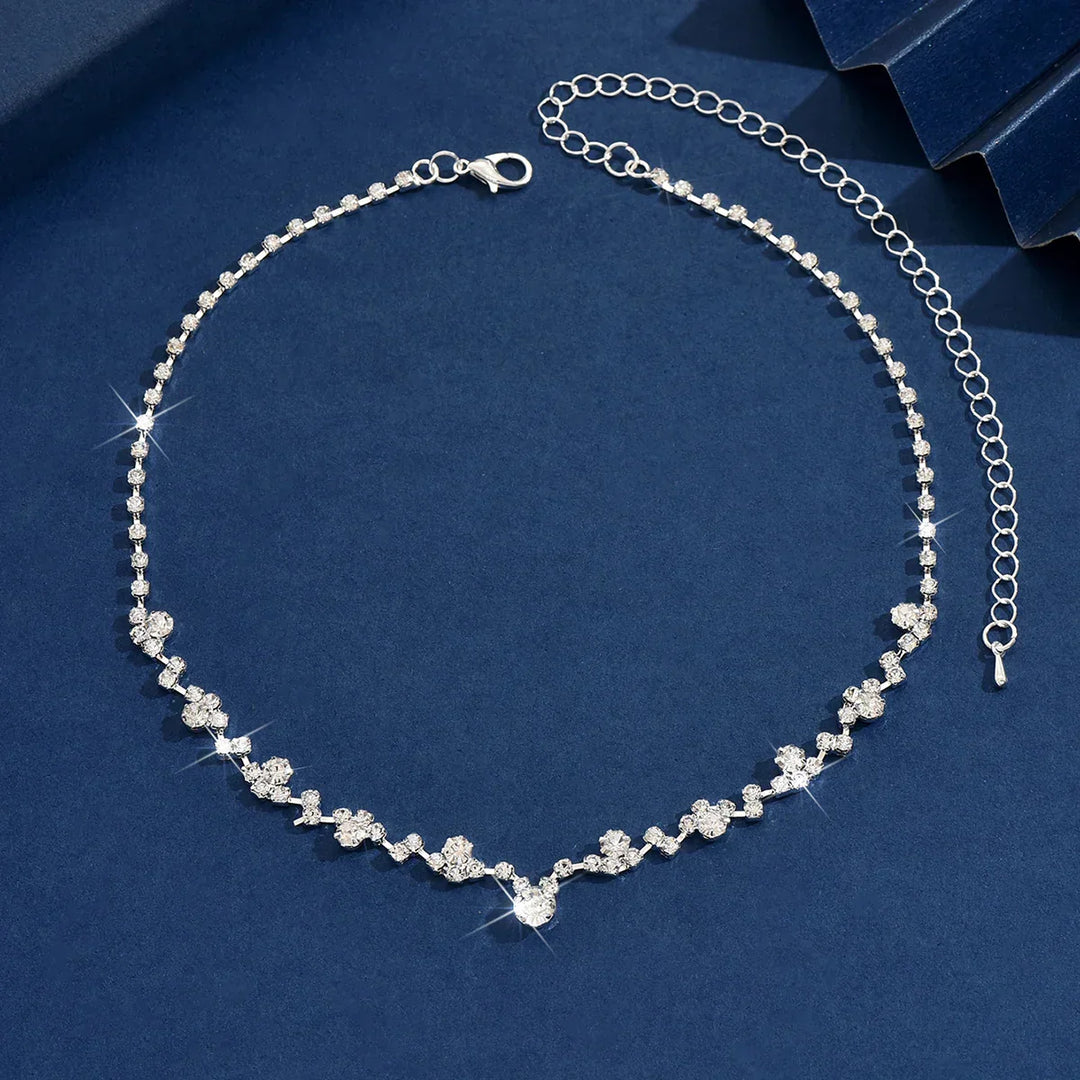 Collier de Mariage Chic avec Diamants