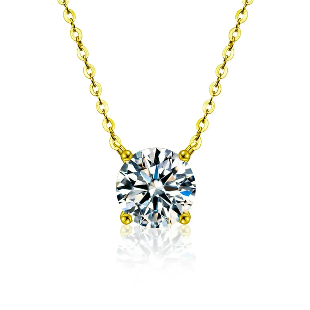 Collier en Plaqué Or Orné de Zircons