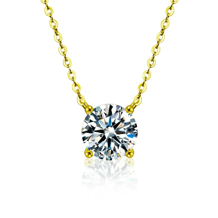 Collier en Plaqué Or Orné de Zircons