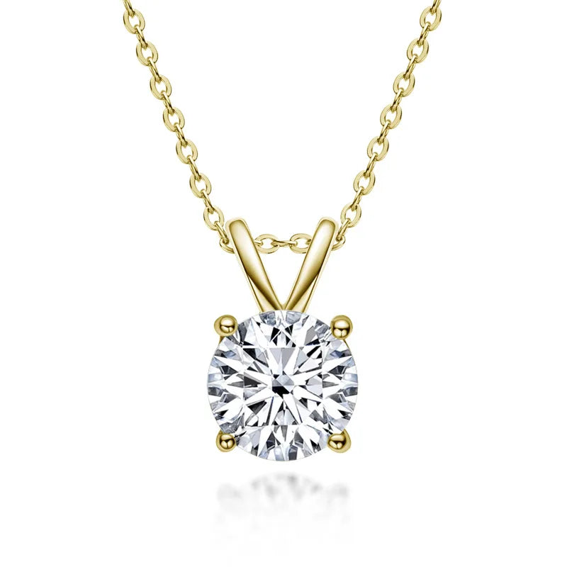 Collier en Argent Sterling avec Moissanite Exclusif