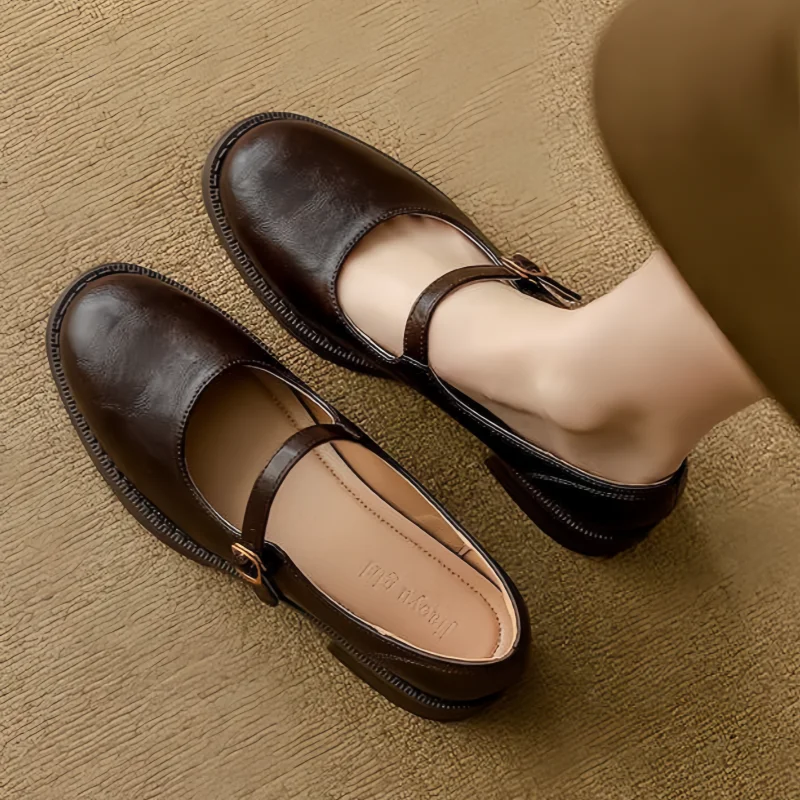 Mary Jane Classiques en Cuir