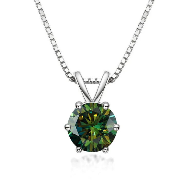 Collier Élégant en Moissanite avec Pendentif Solitaire