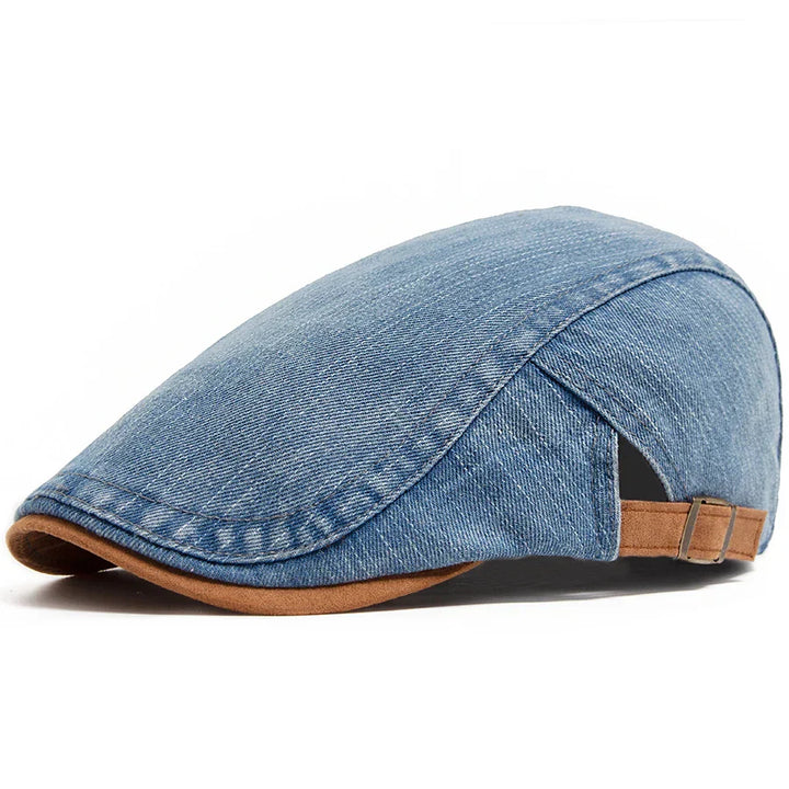 Bloom™ | Casquette Plate en Denim Premium – Style Intemporel & Confort Quotidien