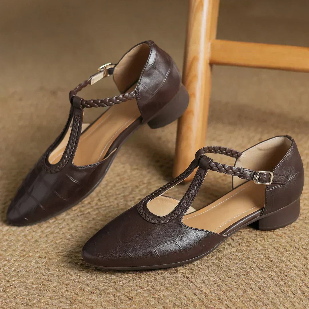 Mary Janes en cuir