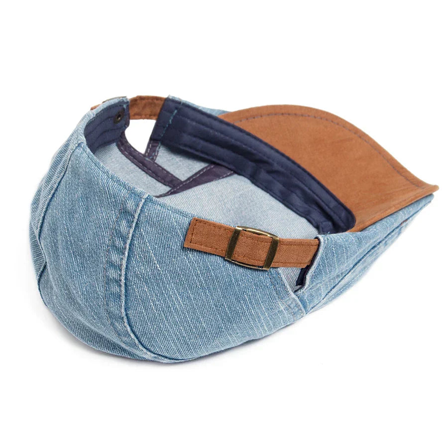 Bloom™ | Casquette Plate en Denim Premium – Style Intemporel & Confort Quotidien