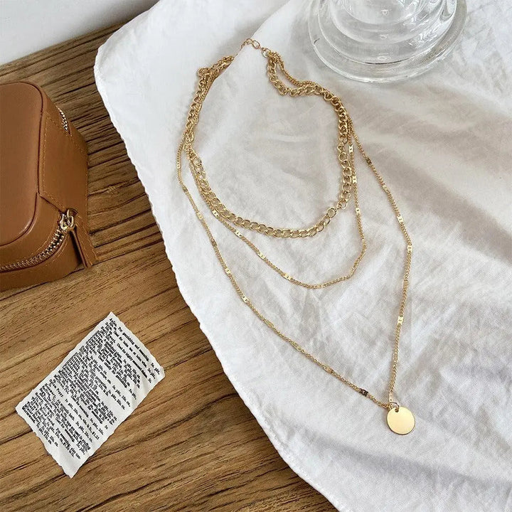 Collier Chic en Plaqué Or et Argent