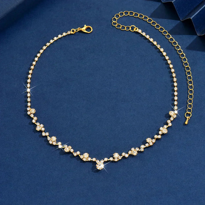 Élégant collier de mariage orné de diamants