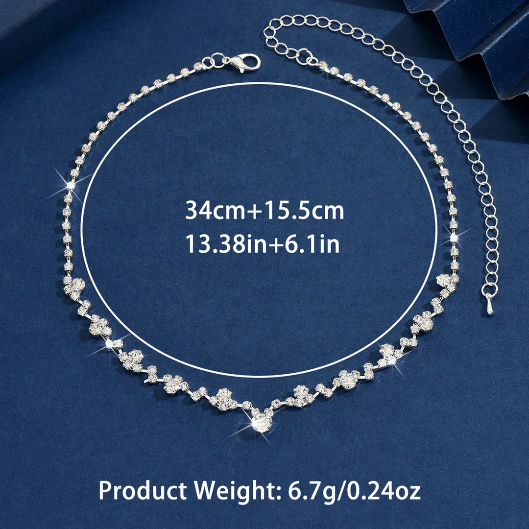 Élégant collier de mariage orné de diamants