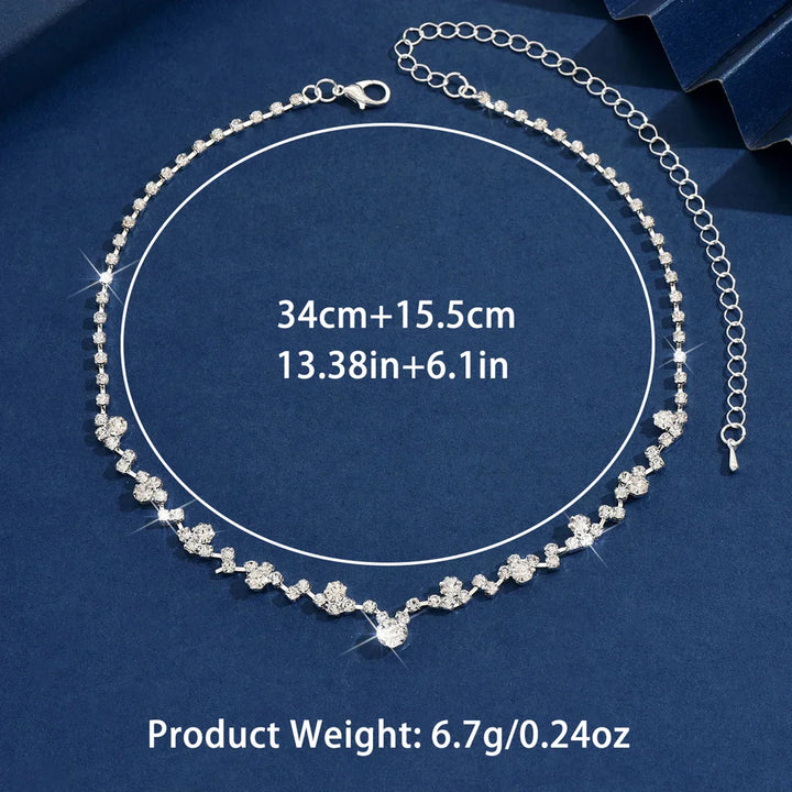 Collier de Mariage Chic avec Diamants