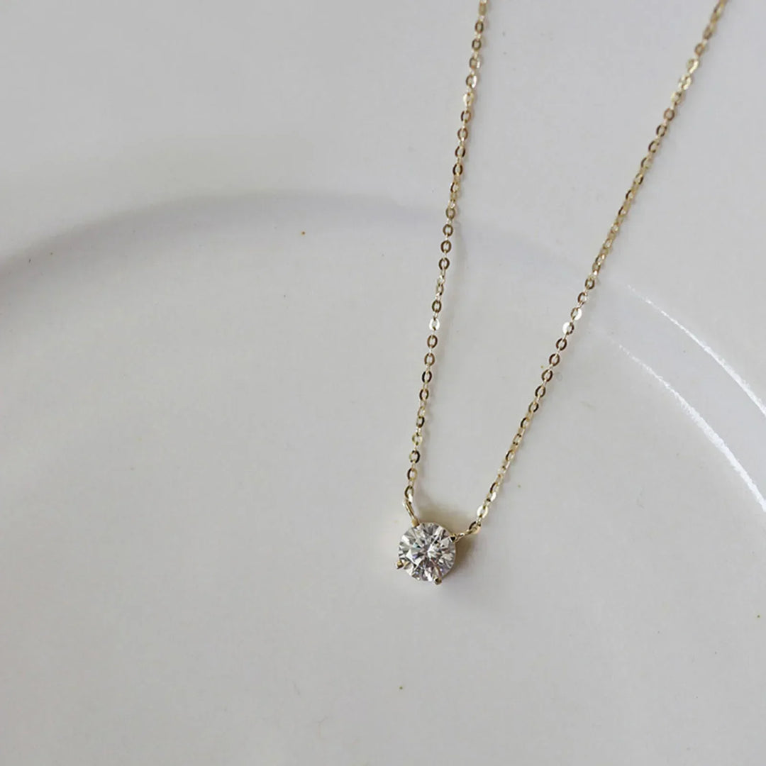 Collier en Plaqué Or Orné de Zircons