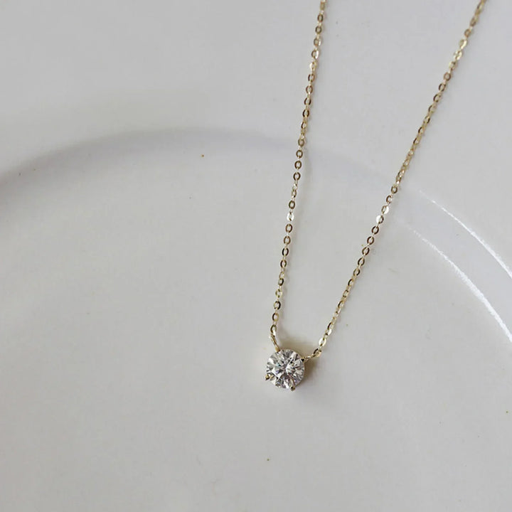 Collier en Plaqué Or Orné de Zircons