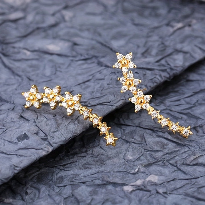 Boucles d'oreilles florales classiques